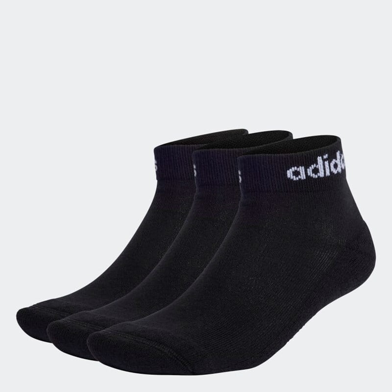 

Носки до щиколотки, 3 пары Adidas, черный