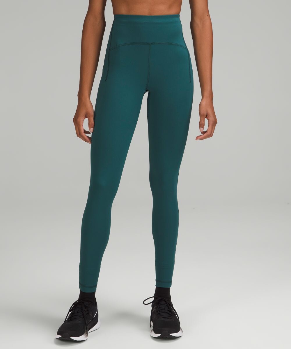 

Леггинсы Swift Speed с высокой посадкой Lululemon, зеленый