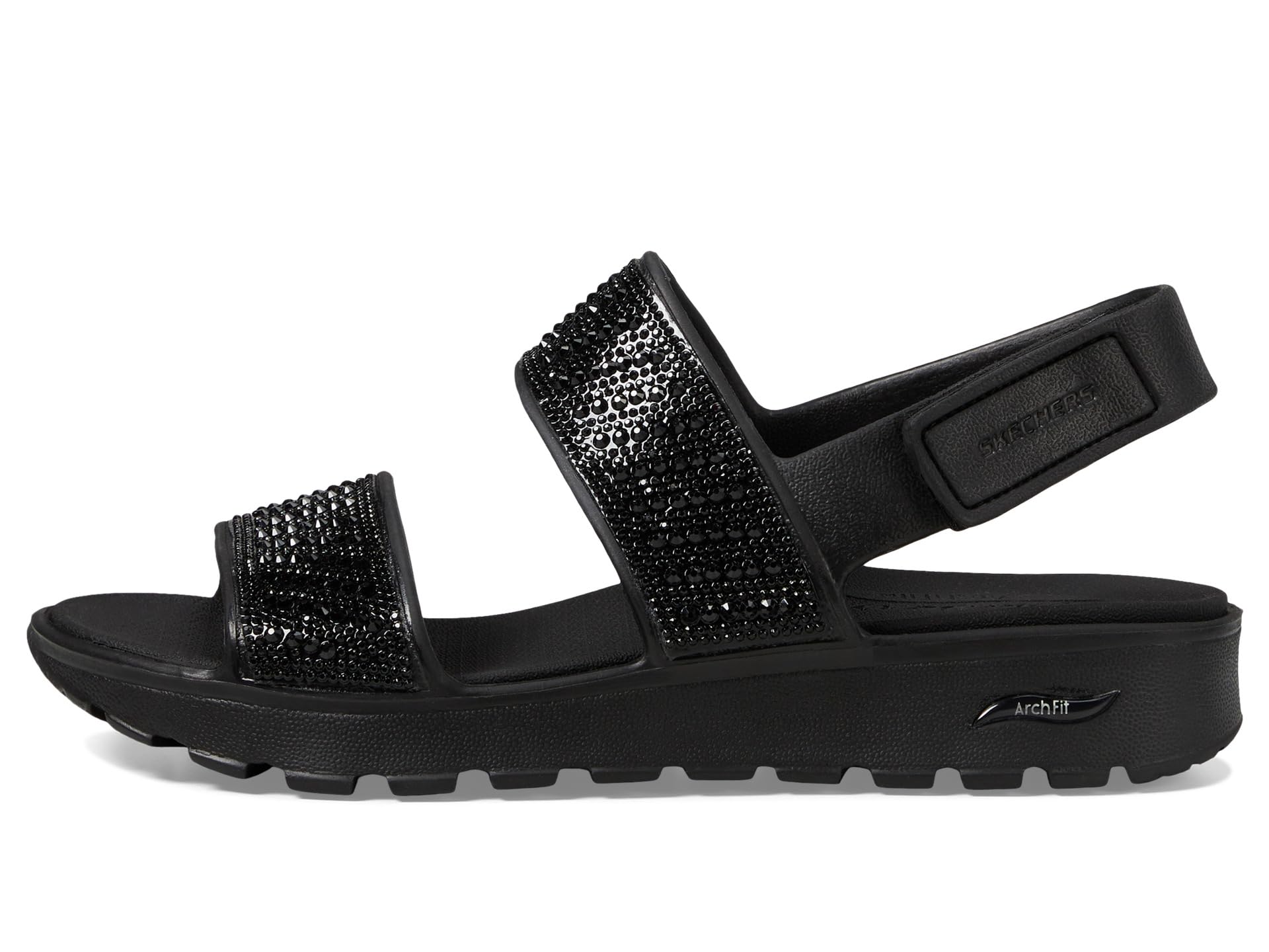 Сандалии SKECHERS Foamies Arch Fit Footsteps With Rhinestone, черный — фото 4