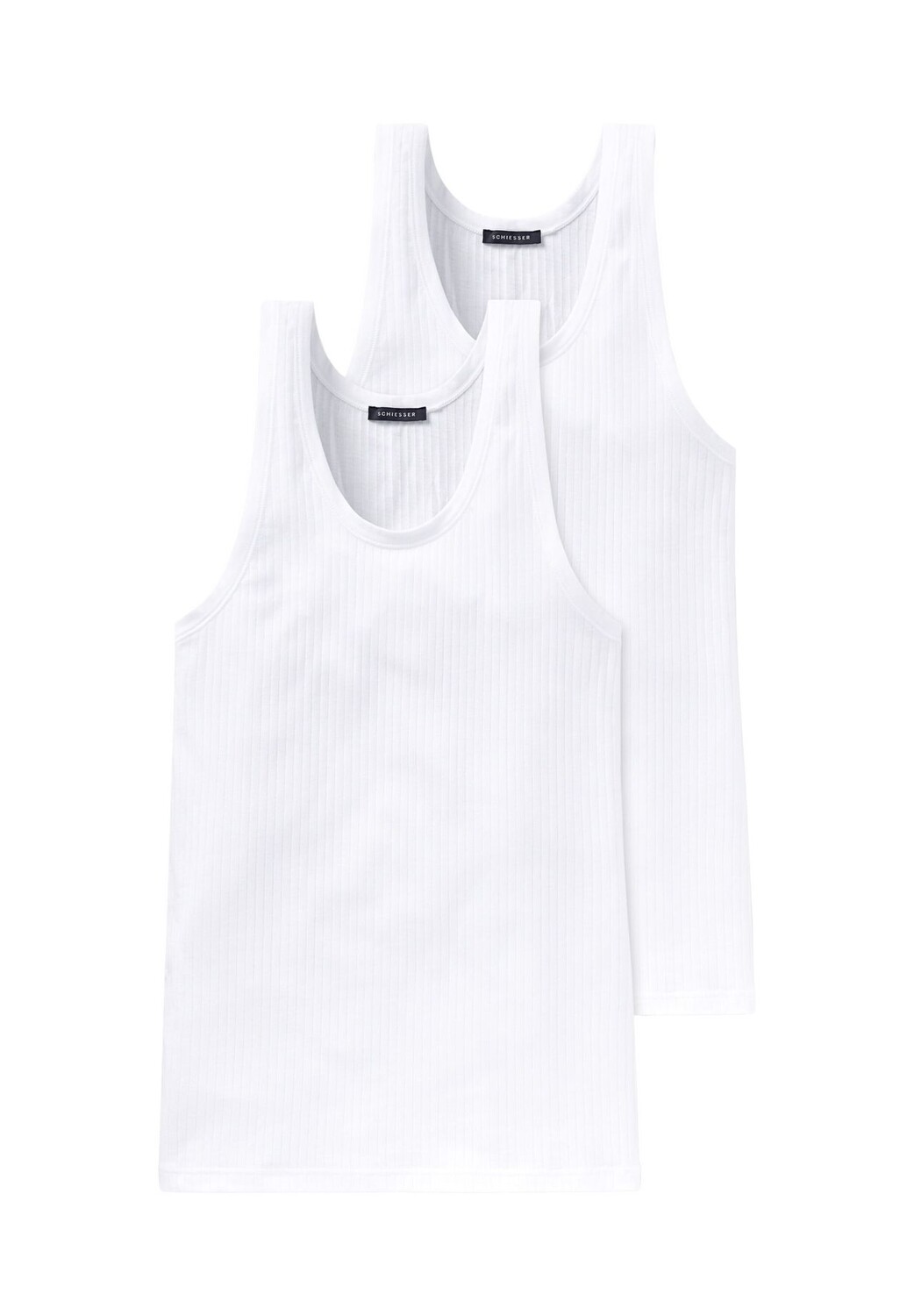 

Комплект из 2 футболок/майки Cotton Essentials Authentic SCHIESSER, белый