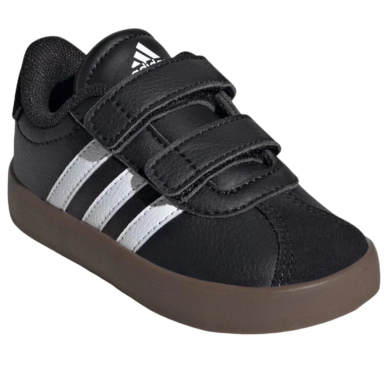 Кроссовки Adidas Vl Court 3.0 'Core Black Cloud White Gum' ID9156, черный — фото 3