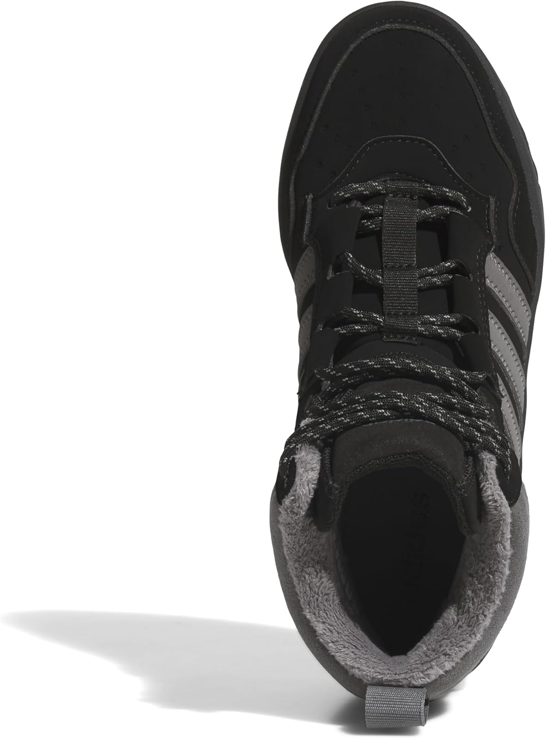Детские кроссовки Adidas Baby-Boys Hoops 4.0 Mid Top, черный/серый — фото 2