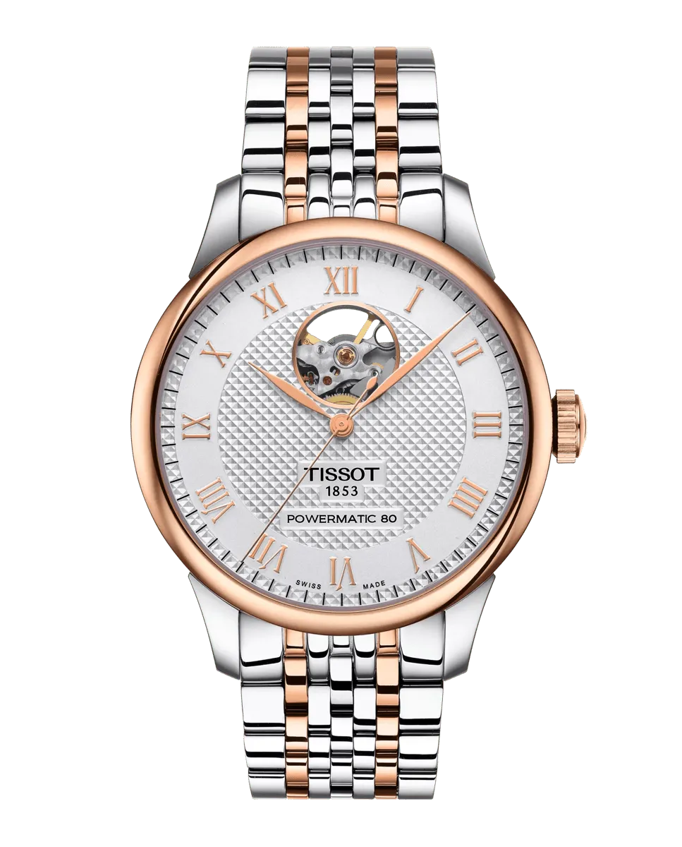 

Коллекция Le Locle мужские часы автоматические двухцветные стальные Tissot, розовый