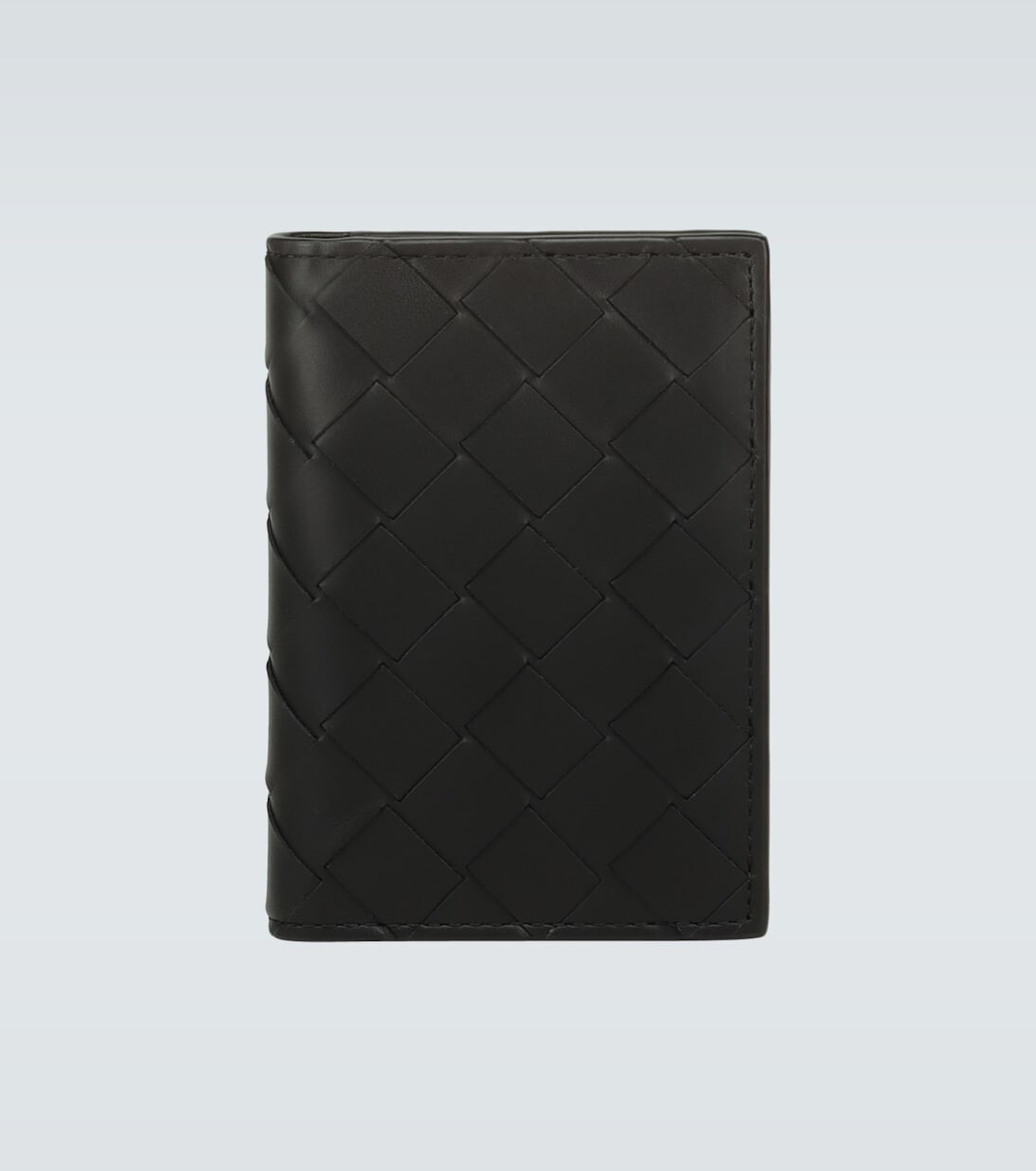 

Складной кожаный картхолдер Bottega Veneta, черный