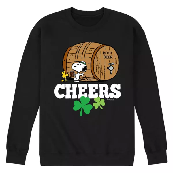 

Мужская флисовая толстовка Peanuts Cheers Root Beer Licensed Character, черный