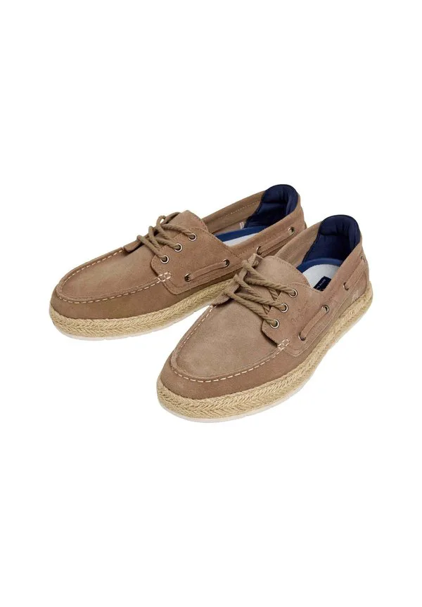 Порто палуба м лодочные туфли Pepe Jeans, Dark Stone Beige — фото 2