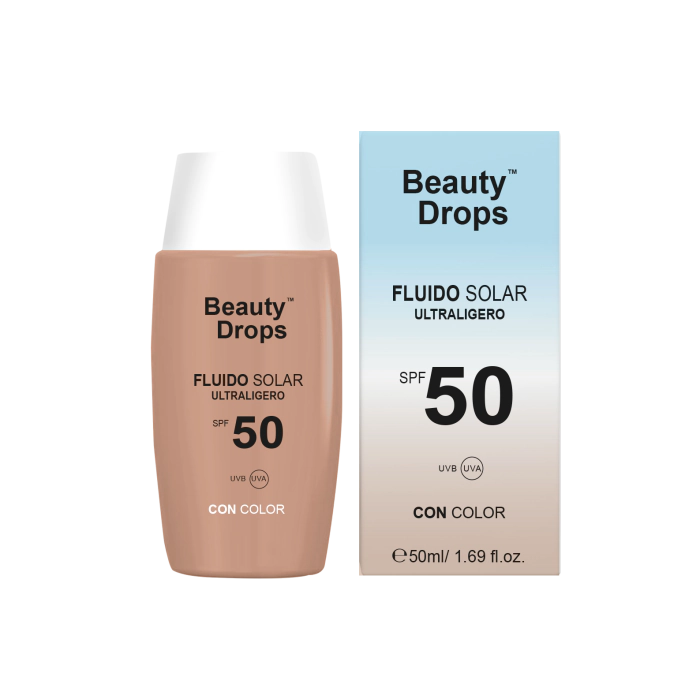 

Солнцезащитный крем fluido solar ultraligero con color Beauty Drops, объем spf 50 50 мл