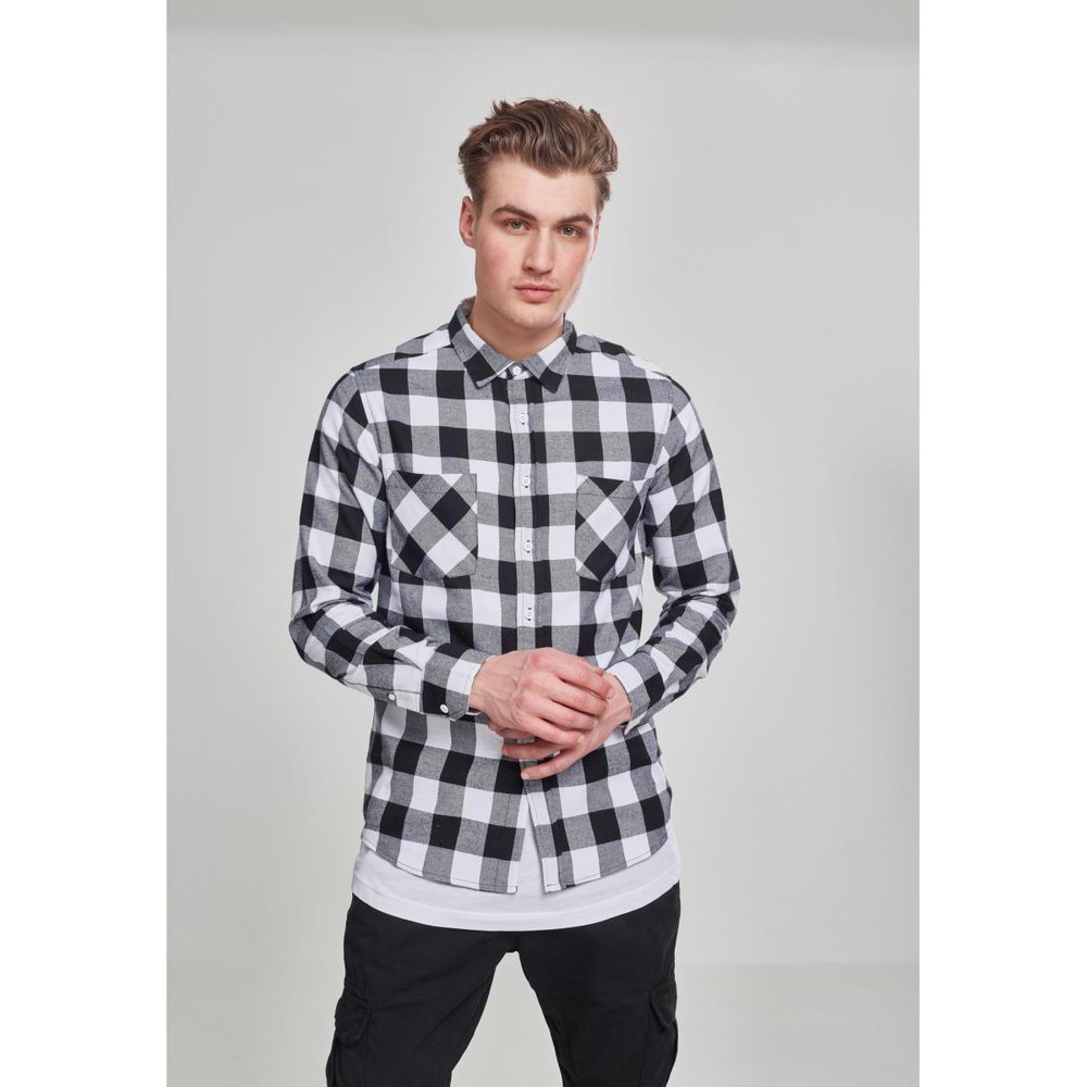 

Рубашка Urban Classics Basic Flannel, черный