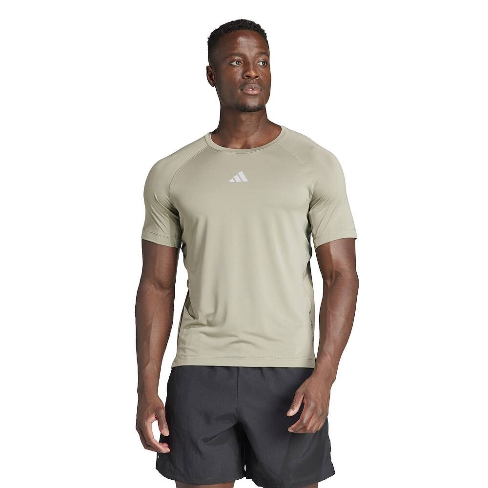 

Мужская тренировочная футболка adidas Gym+ Adidas, цвет Silver Pebble