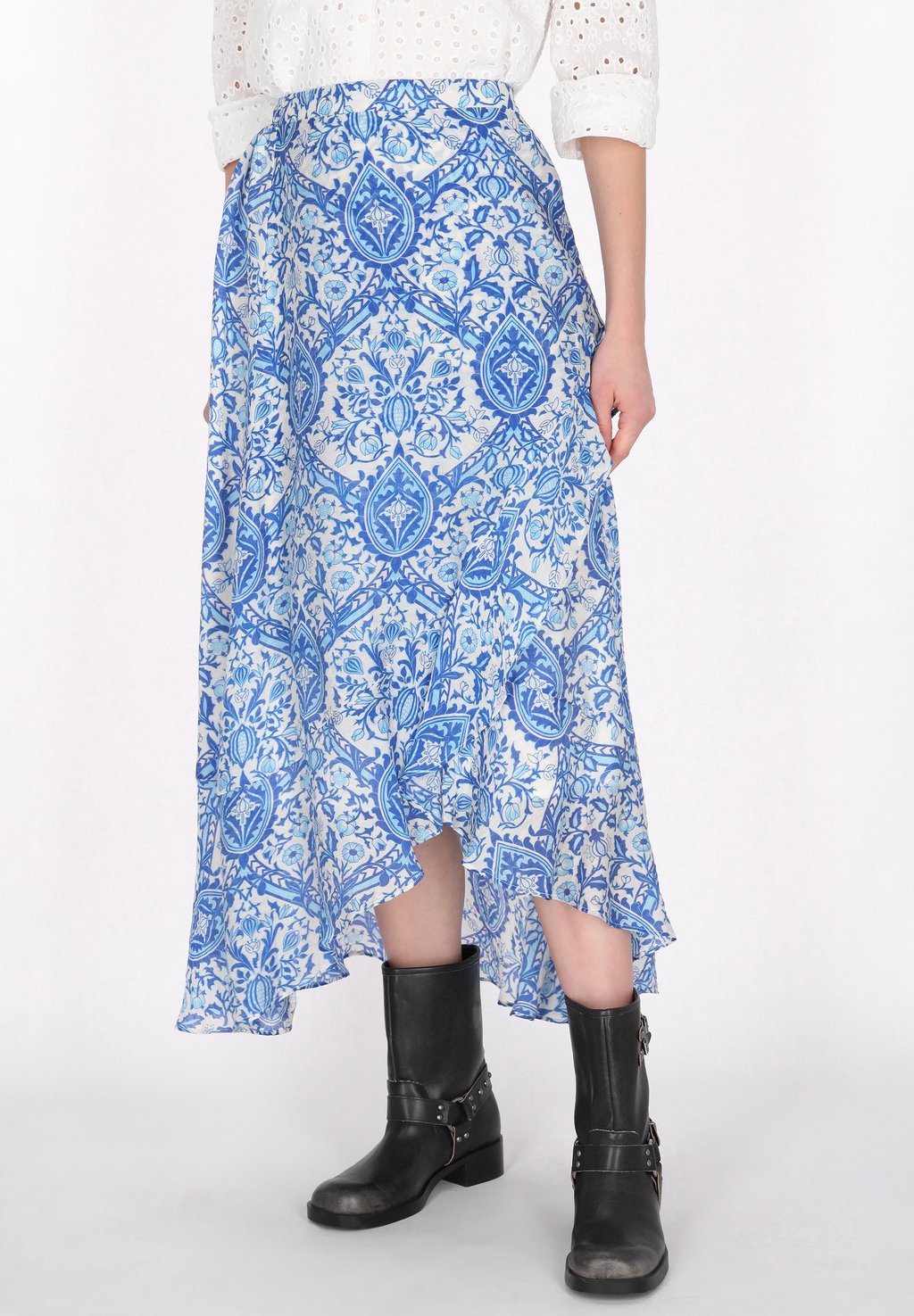 

Юбка макси Wrap skirt DreiMaster, бирюзовый