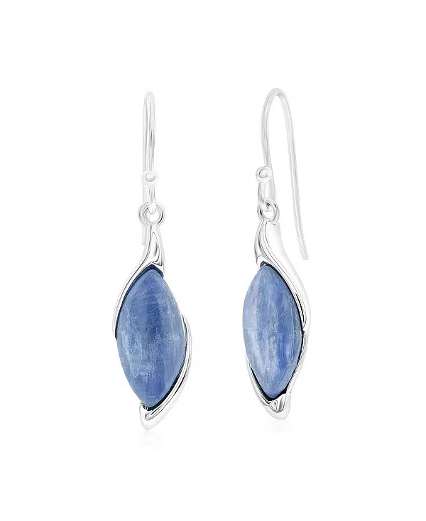 

Серьги из стерлингового серебра с кианитом маркиза Caribbean Treasures, blue