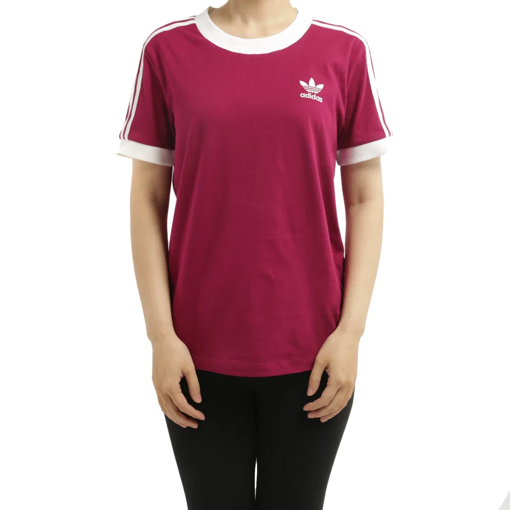 Футболка женская Burgundy Adidas Originals — фото 2