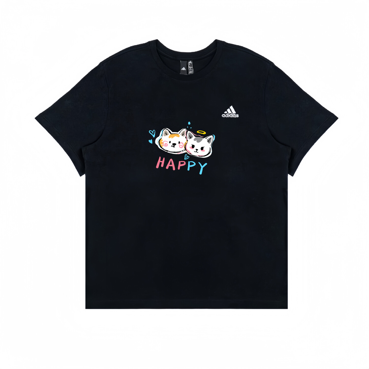 

Футболка унисекс черная Adidas, черный