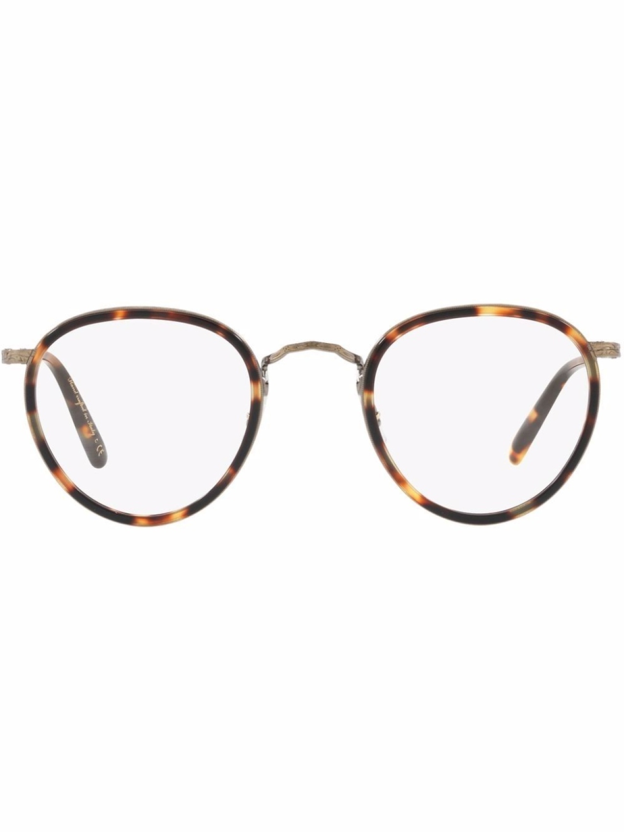 

Очки MP-2 в круглой оправе черепаховой расцветки Oliver Peoples, коричневый