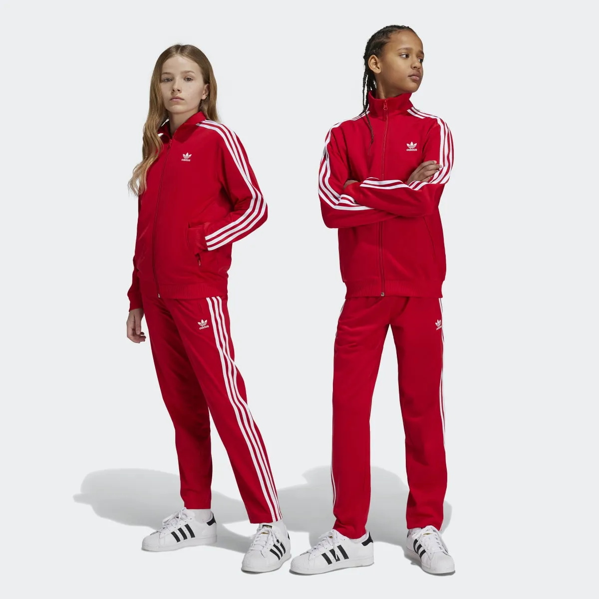 

Adicolor Firebird Детские брюки Adidas, красный