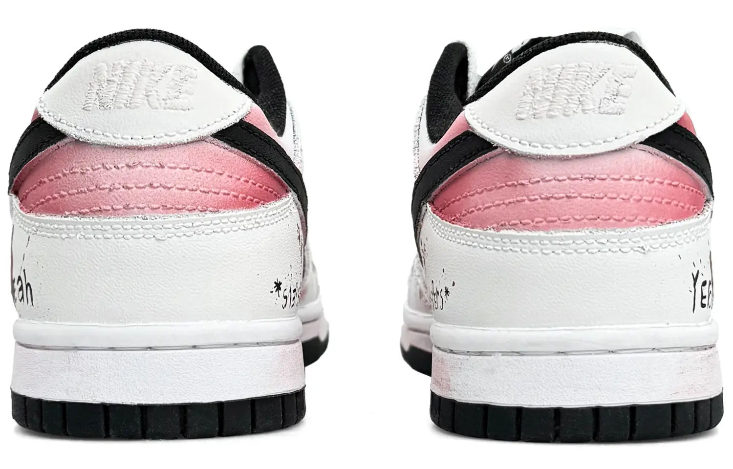 

Кроссовки Nike Dunk Skateboarding Shoes Women's Low-top Rose Pink, белый