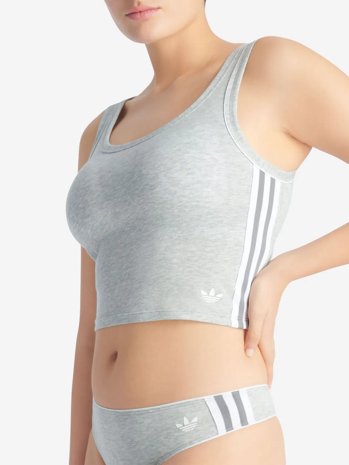 Топ-майка Adidas Originals, серый — фото 4