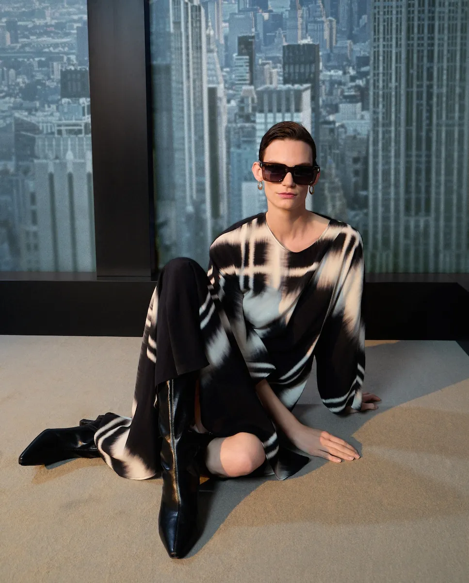 

Платье миди в клетку Woman Limited El Corte Inglés, черный