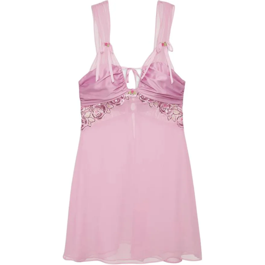Victoria's Secret Doreen Slip Dress Nightgown Women's Pink