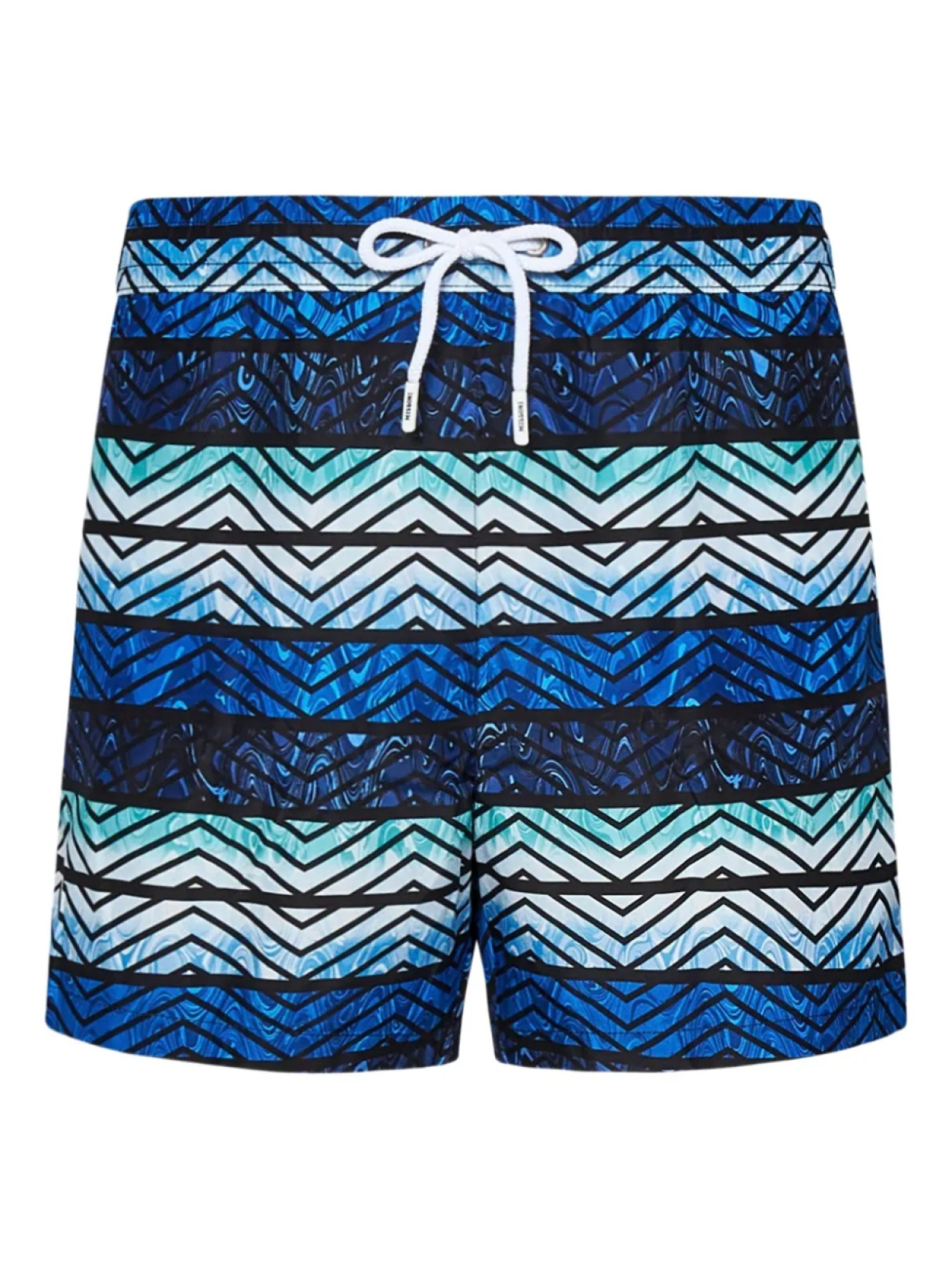 

Missoni плавки-шорты с узором зигзаг, синий