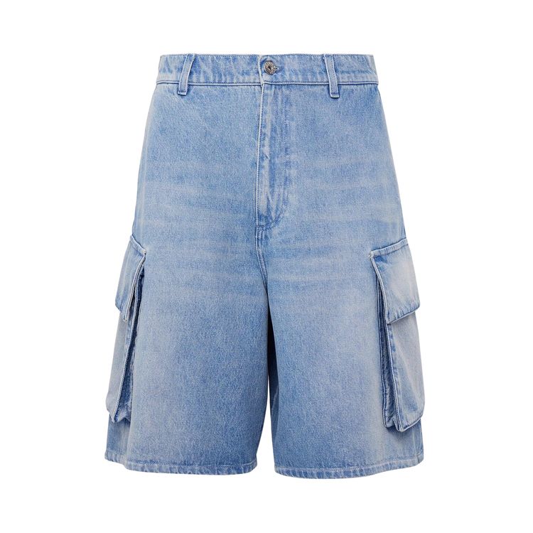 

Шорты JW Anderson Baggy Denim Cargo Shorts 'Light Blue', синий