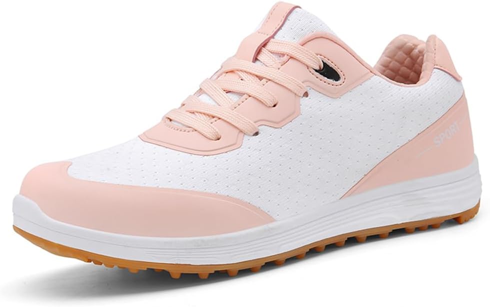 

Противоскользящие дышащие гольф-туфли для мужчин и женщин Ybberik, розовый