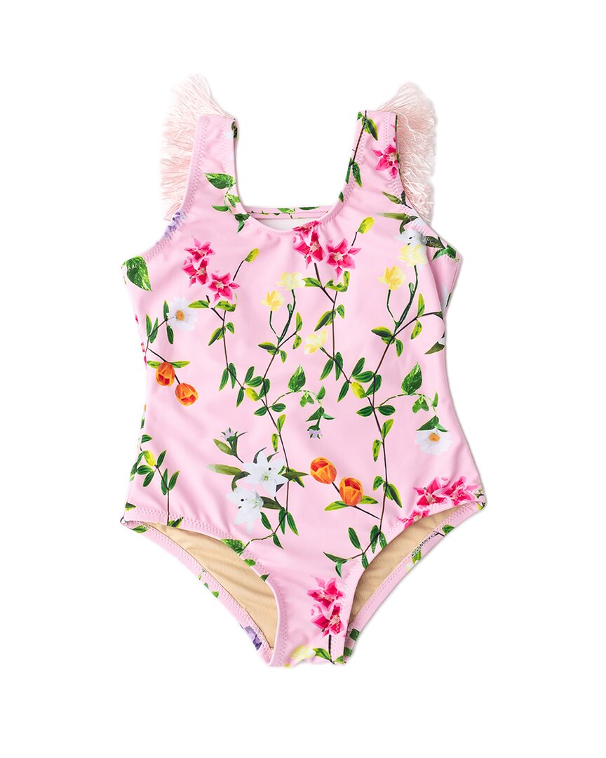 

Купальник Shade Critters с бахромой и дикими цветами на спине, мультиколор