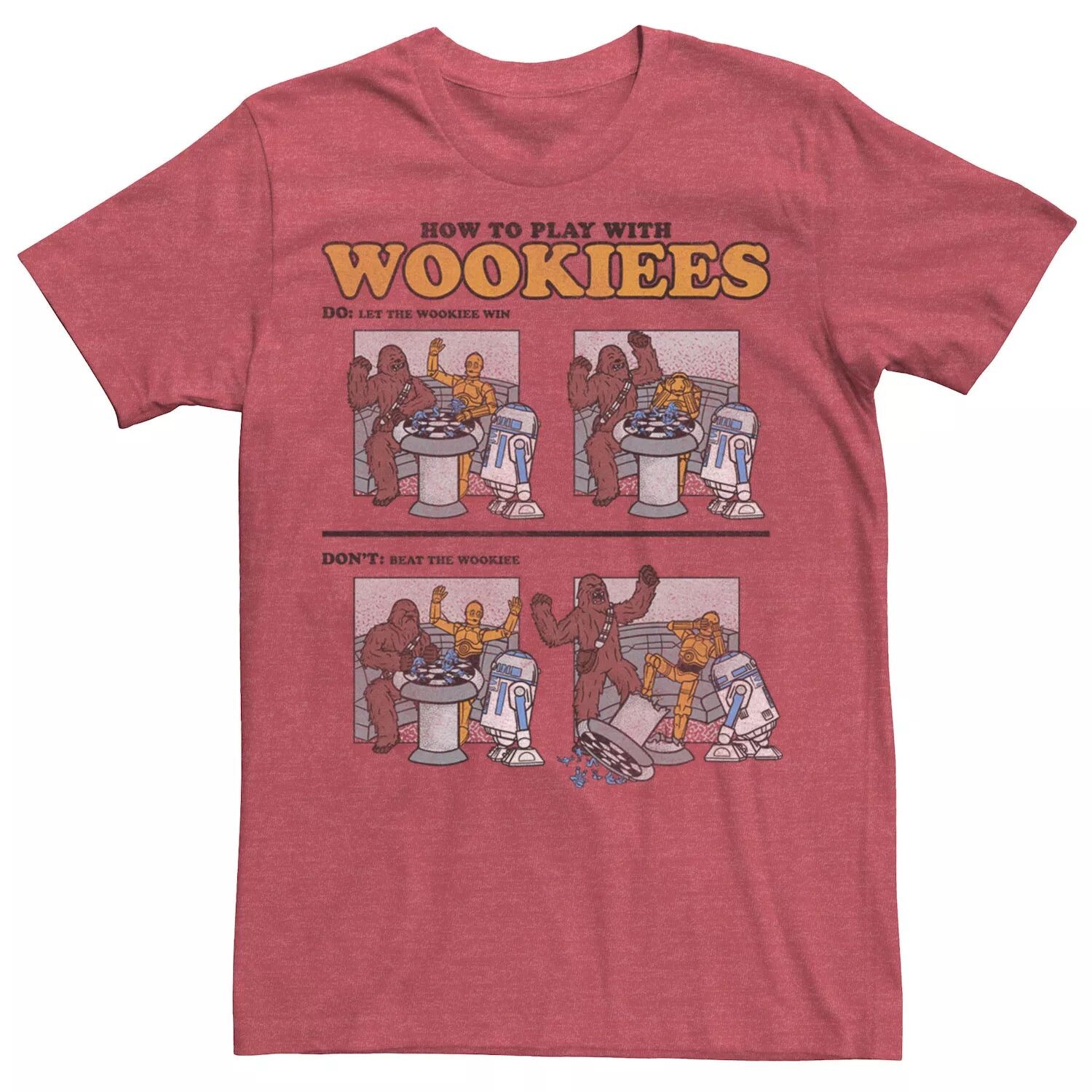 

Мужская футболка How To Play With Wookies с текстовыми вставками Star Wars