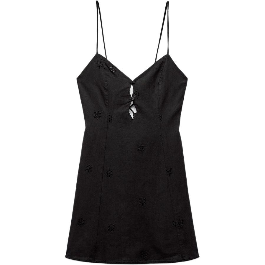 

Платье-комбинация женское черное Zara