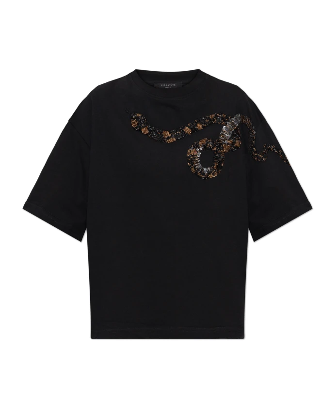 

Футболка Ouros Amelie с декором Allsaints, черный