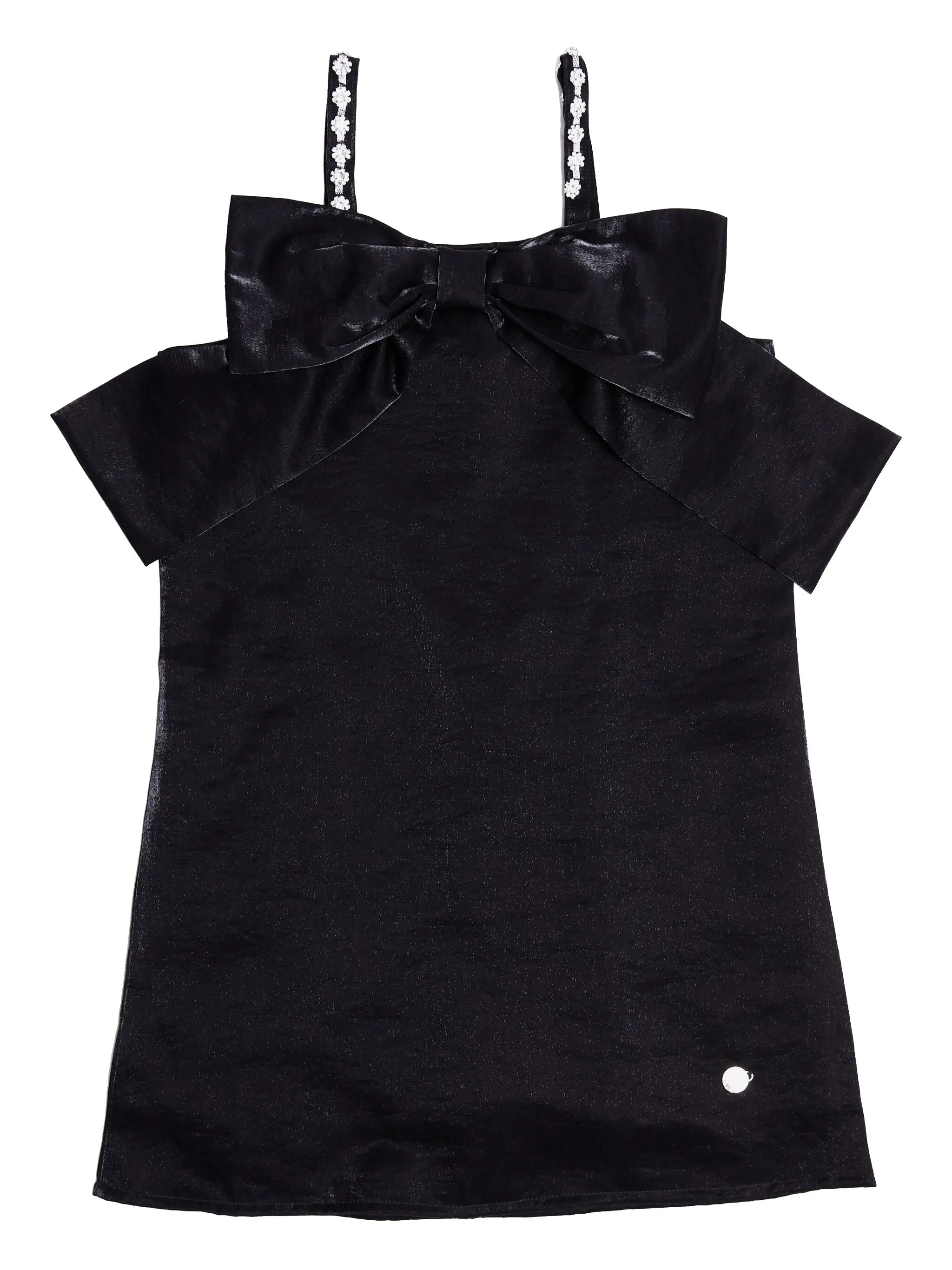 

Платье с цветочной аппликацией Bcbg Kids, черный