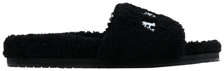 

Кроссовки Amiri Slipper 'Shearling - Black', черный