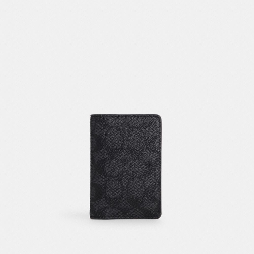 

Кошелек ID COACH, цвет charcoal/black