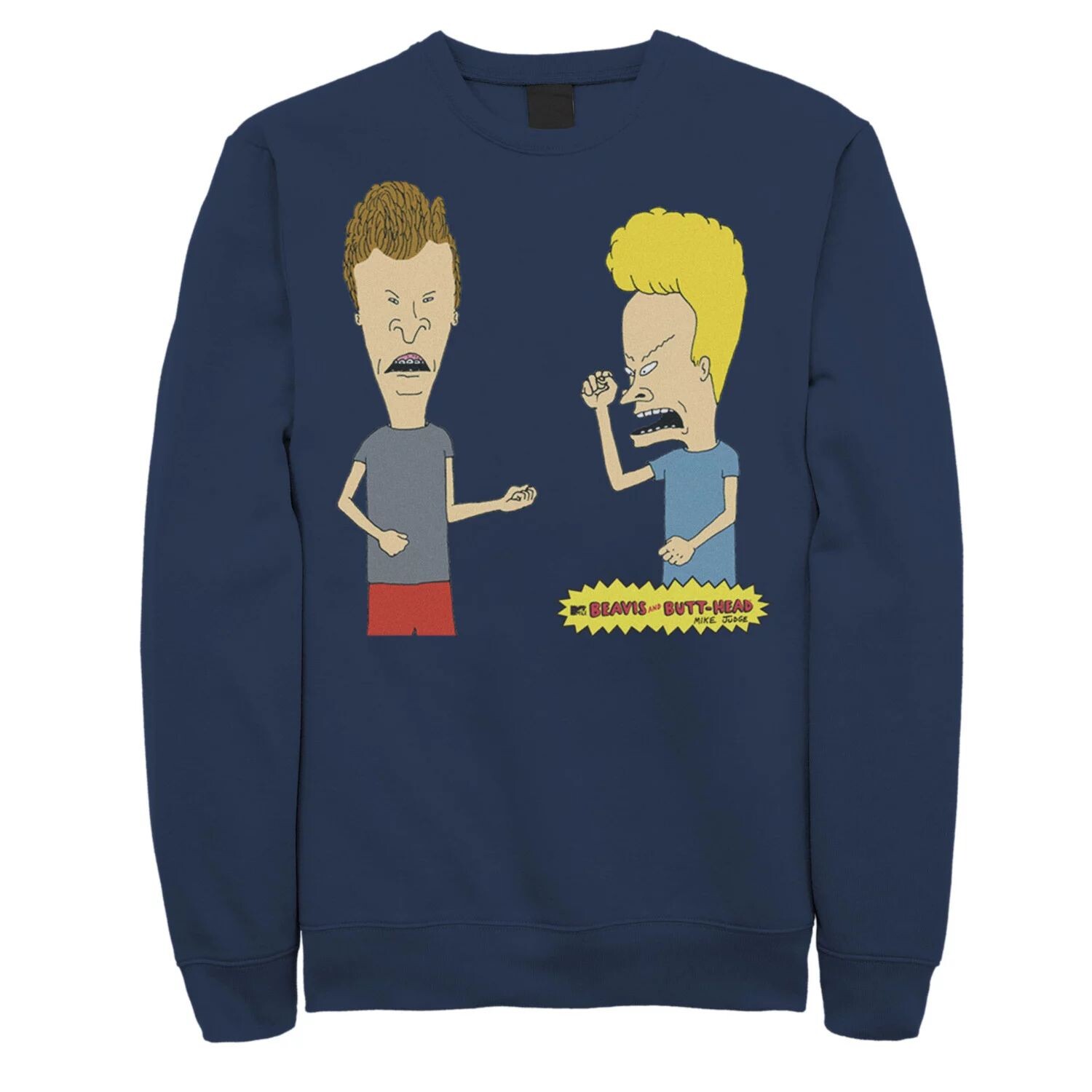 

Мужской флис с портретом для гитары Beavis And Butthead Air Guitar, Blue Licensed Character, синий