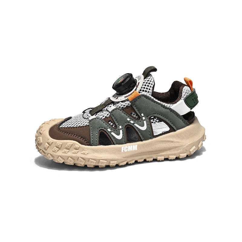 

Нескользящие и дышащие низкие повседневные кроссовки для детей FCMM, зеленый