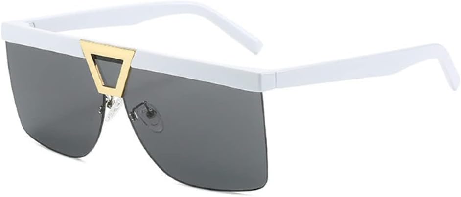 

Солнцезащитные очки без оправы для женщин, прозрачные, с градиентным переходом, солнцезащитные очки для мужчин, женские очки с защитой от УФ-излучения UV400 LANGSER, White