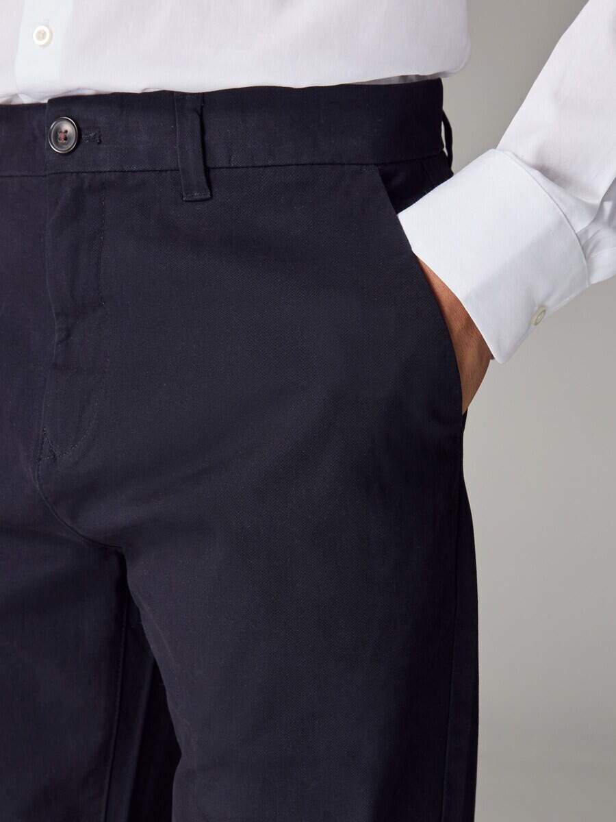 Брюки чинос Next Regular Chino Pants, темно-синий — фото 4