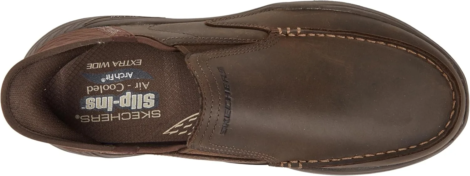 Мужские лоферы Skechers Arch Fit Motley - MiloSlip-On, какао — фото 3