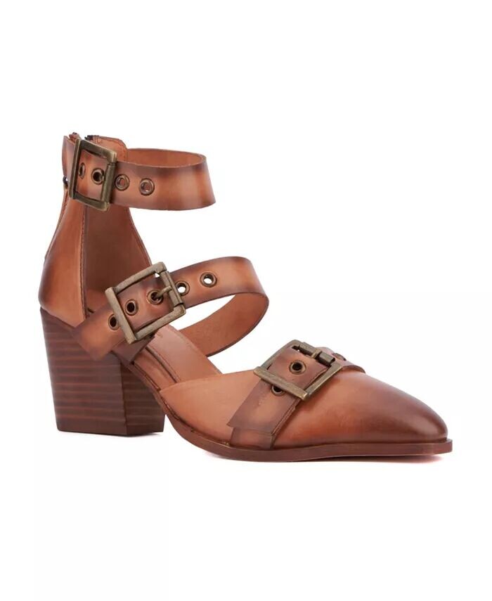 Женские босоножки Kaydence на каблуке Vintage Foundry Co, бежевый