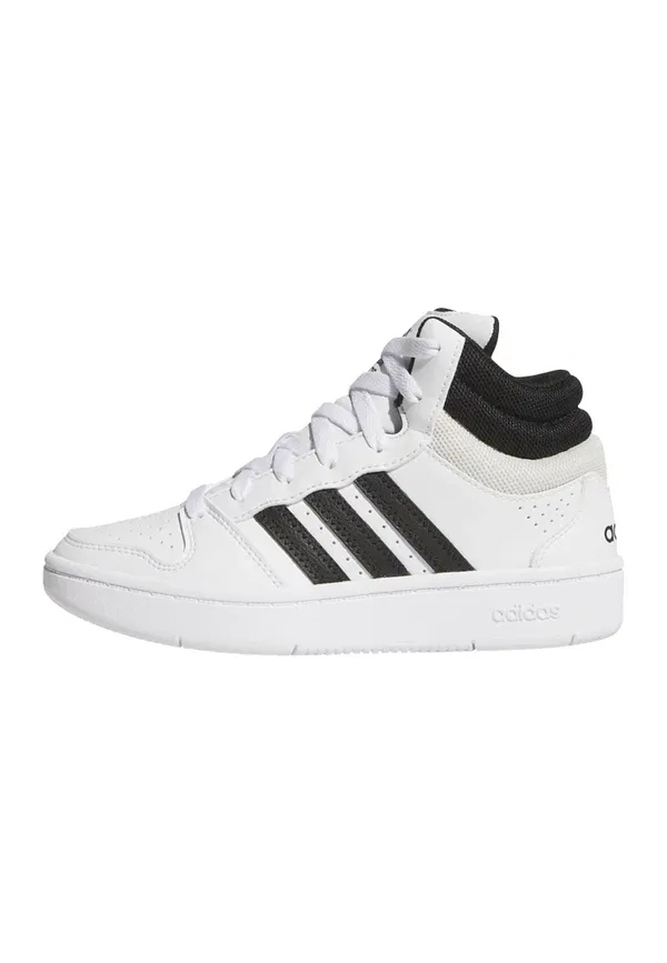 Кроссовки высокие Adidas Sportswear Hoops Mid Classic, облачно-белый, основной черный, орбитально-серый