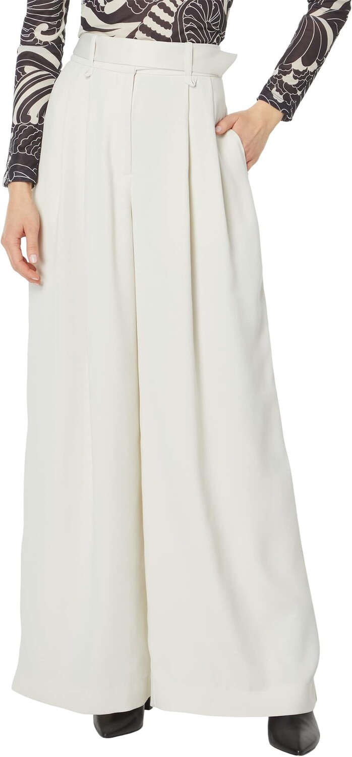 

Брюки Ted Baker Eliziie Wide Leg Trousers with Pleat Detail, натуральный