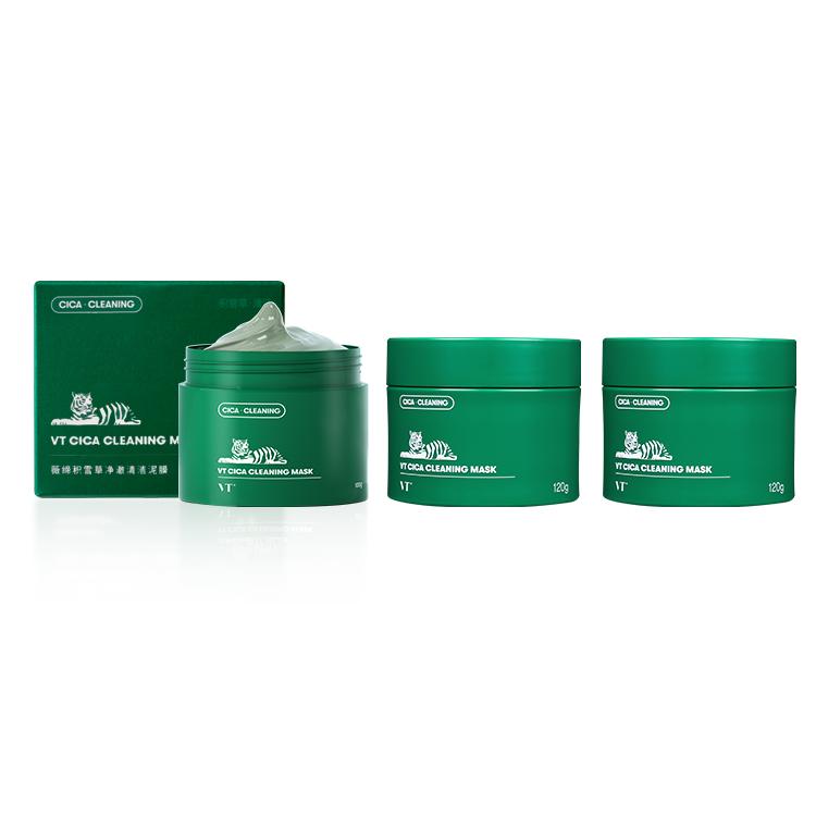 

VT Маска для лица Amazon White Clay успокаивающая увлажняющая против жирного блеска очищающая 120мл/120мл*2