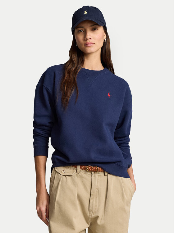 

Свободный крой толстовки 211943006002 Polo Ralph Lauren, синий