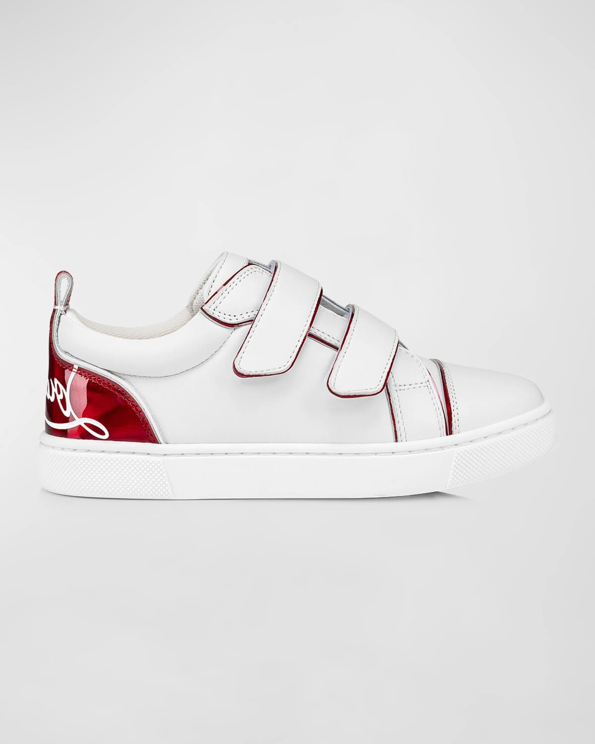 

Детские кроссовки Funnyto с логотипом на каблуке, для малышей/детей Christian Louboutin, цвет White/Loubi