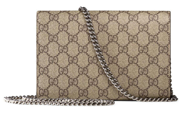 Сумка Gucci Dionysus из канваса, коричневая — фото 2