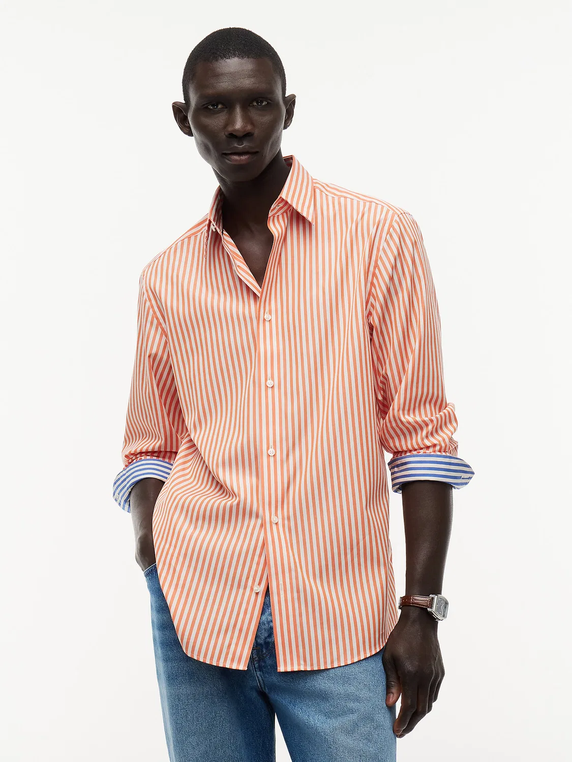 Рубашка на пуговицах Tommy Hilfiger Comfort fit Button Up Shirt New York, оранжевый — фото 2