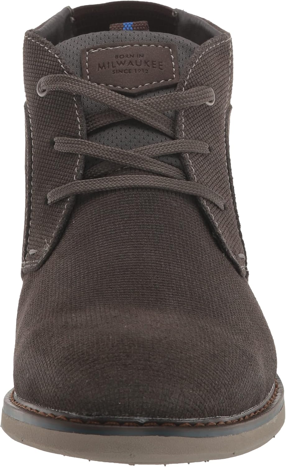 Мужские ботинки Nunn Bush Otto Plain Toe Chukka из легкой водоотталкивающей замши, серый — фото 2