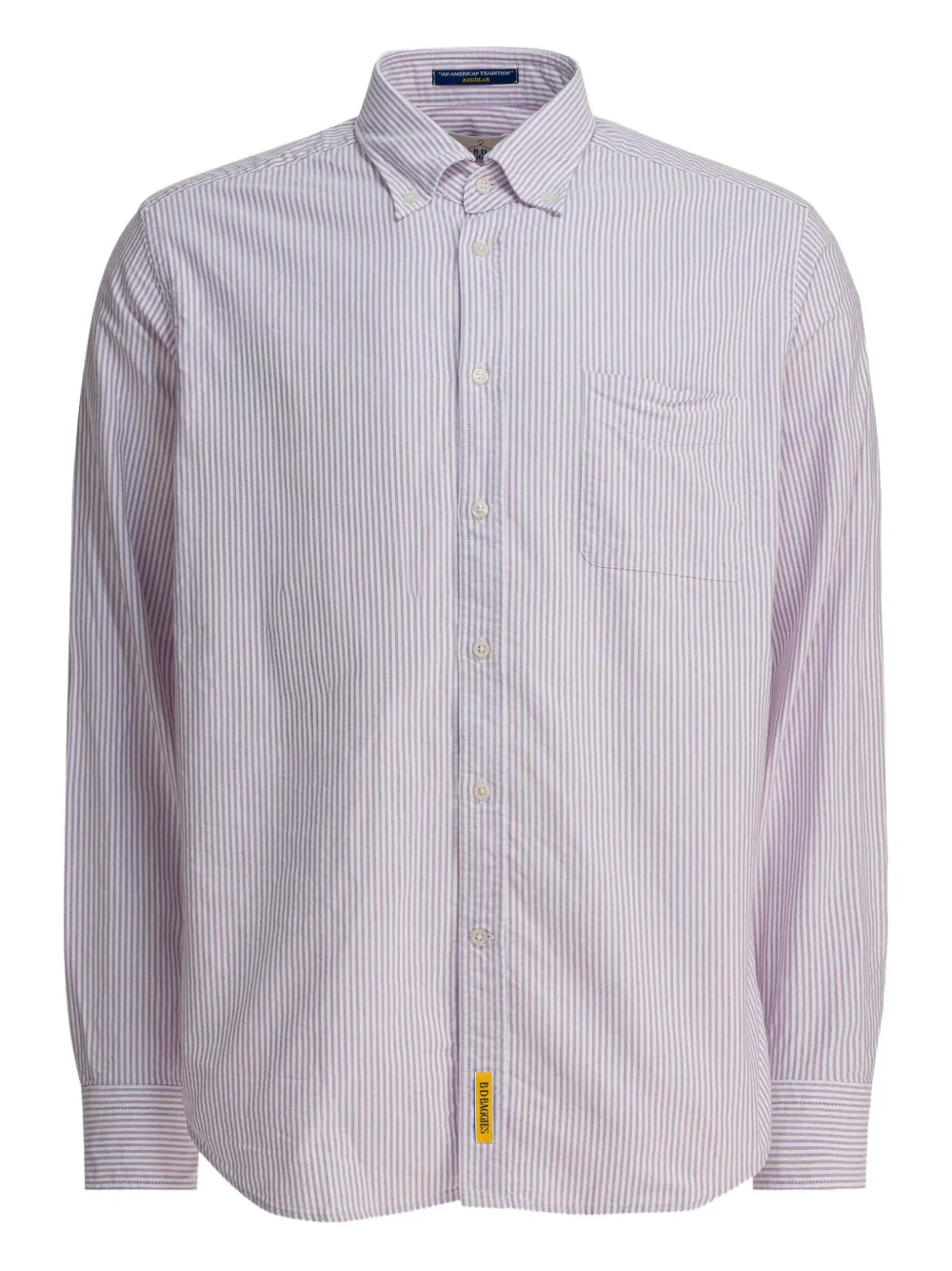 

Рубашка в полоску с карманом B.D. Baggies, белый