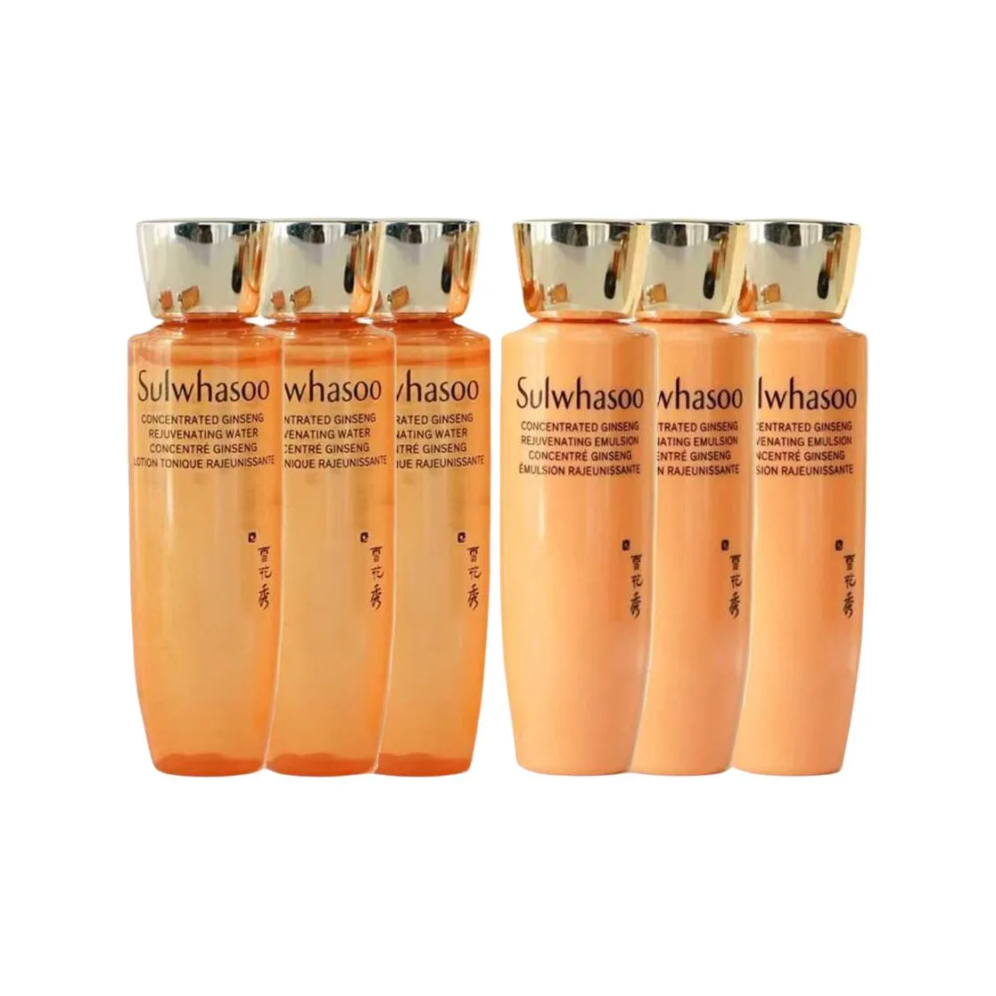 Sulwhasoo Набор пробников Royal Time увлажняющий и подтягивающий лосьон 25 мл+25 мл/40 мл+40 мл, Snowflake Xuyi Shizi Nourishing Lotion & Clothing Sets 25ml*3