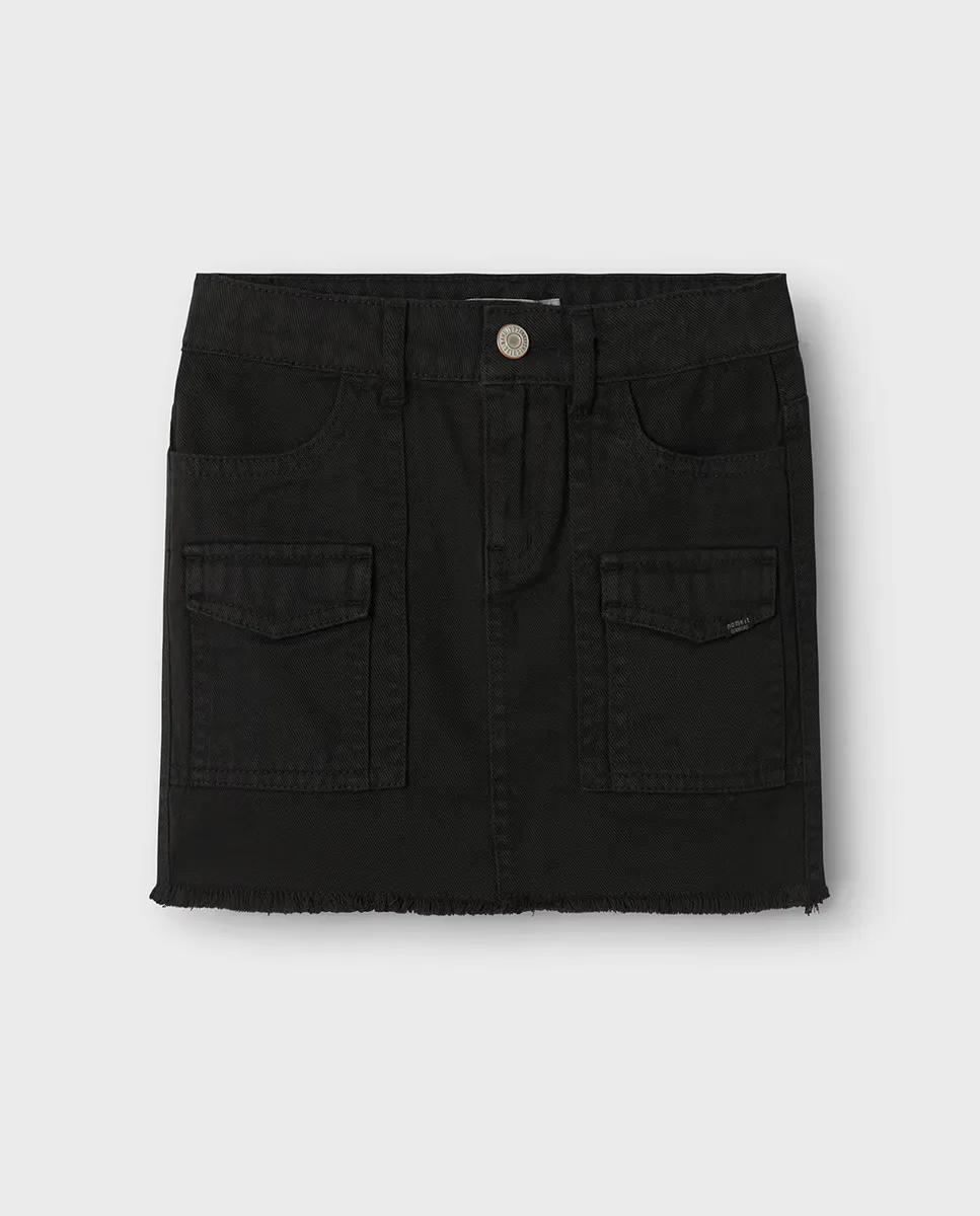 

Девичья джинсовая юбка name it, чёрный